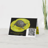 Freund Birthday Gelbe Primrosen - Sundrops Karte (Rückseite)