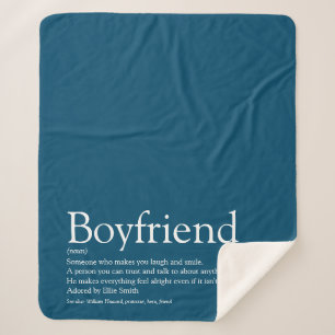 Freund Definition Sagen Modern Blau Sherpadecke