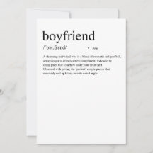 Freund-Definition Valentinstagskarte
