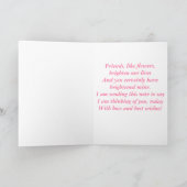 Freund/Denken an Sie, Buntlippe mit Rosa Karte (Innenseite)