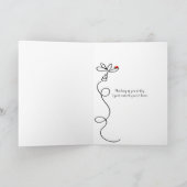 Freund denkt, Sie würden mit den Bugs der Dame nic Karte (Innenseite)