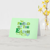 Freund der ErdT - Shirts und -geschenke Karte (Gelbe Blume)