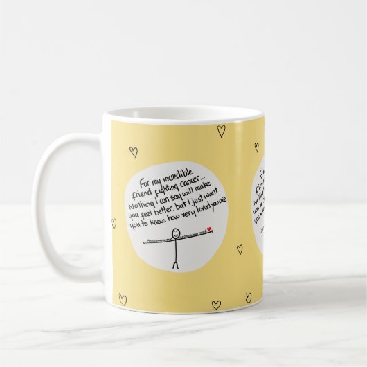 Freund, der Krebs überlebt Kaffeetasse (Links)