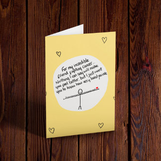 Freund, der Krebs überlebt Karte