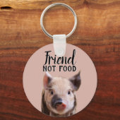 Freund, der nichts mit niedlichem Ferkel rosa zu e Schlüsselanhänger (Vorderseite)