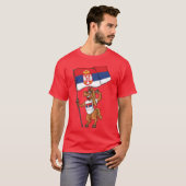 Freund des serbischen Fanpferdes T-Shirt (Vorne ganz)
