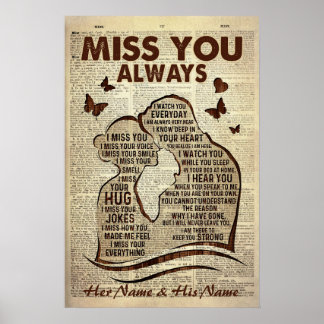 Freund/Ehemann im Himmel Vermisst Poster