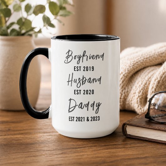 Freund Ehemann Vater Tasse | Personalisierter Vate