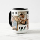 Freund Ehemann Vater Tasse | Personalisierter Vate (Vorderseite Links)