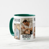Freund Ehemann Vater Tasse | Personalisierter Vate (Vorderseite Links)