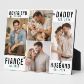 Freund Ehemann Vater Tasse | Personalisierter Vate Fotoplatte (Seite)