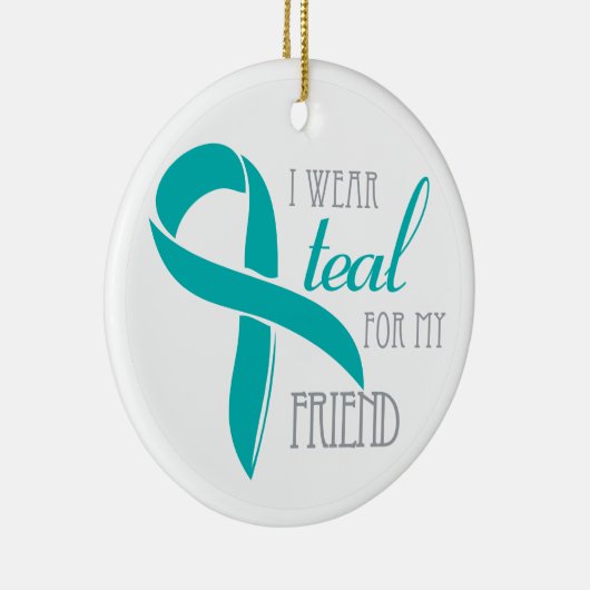 Freund - Eierstockkrebs-Verzierung Keramik Ornament (Rechts)