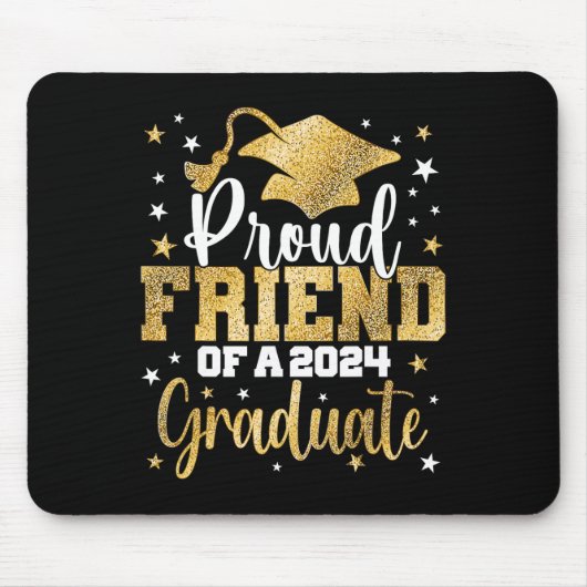 Freund eines 2024-Absolventen Cl Senior Abschluss Mousepad (Vorne)