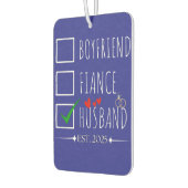 Freund Fiancé Husband Est. 2025 nur verheiratet Autolufterfrischer (Links)