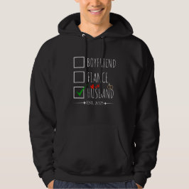 Freund Fiancé Husband Est. 2025 nur verheiratet Hoodie
