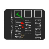 Freund Fiancé Husband Est. 2025 nur verheiratet Magnet (Horizontal)