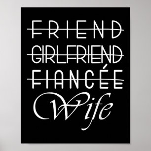 Freund, Freundin, Verlobte, Ehefrau für Bride Wedd Poster