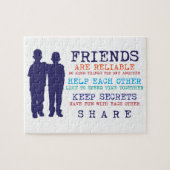 Freund-Freundschafts-beste Freunde Puzzle (Horizontal)