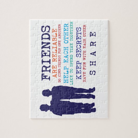 Freund-Freundschafts-beste Freunde Puzzle (Vertikal)