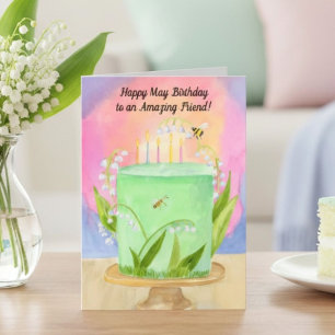 Freund Froher Geburtstag Lily vom Tal Karte