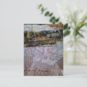 Freund für immer Mixed-Media-Collage Postkarte (Stehend Vorderseite)