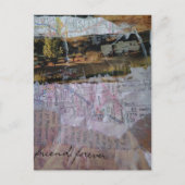 Freund für immer Mixed-Media-Collage Postkarte (Vorderseite)