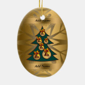 Freund-für immer Weihnachtsverzierung Keramik Ornament (Hinten)