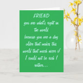 FREUND-GEBURTSTAGS-KARTE KARTE (Gelbe Blume)