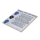 Freund-Gedicht-40. Geburtstag Fliese (Seite)