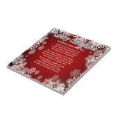 Freund-Gedicht - Weihnachtsentwurf Fliese (Seite)