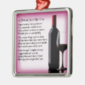 Freund-Gedicht - Wein-Entwurf Ornament Aus Metall (Links)