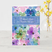 Freund Gott sei Dank für Ihr Denken von euch Elega Karte (Gelbe Blume)