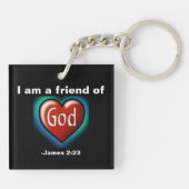 Freund Gottes Herz gotGod316.com Schlüsselanhänger (Rückseite)