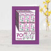 FREUND - Herzlichen Glückwunsch 70. Geburtstag - B Karte (Gelbe Blume)