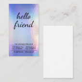 Freund | Hintergrund für Pastellfolie Visitenkarte (Vorne/Hinten)