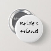 Freund-Hochzeitsgang der Braut Button (Vorne & Hinten)