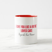 Freund, ich Liebe, du magst einen fetten Lieben-Ku