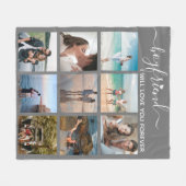 Freund, ich werde Sie Liebe FotoCollage Fleecedecke (Vorderseite (Horizontal))