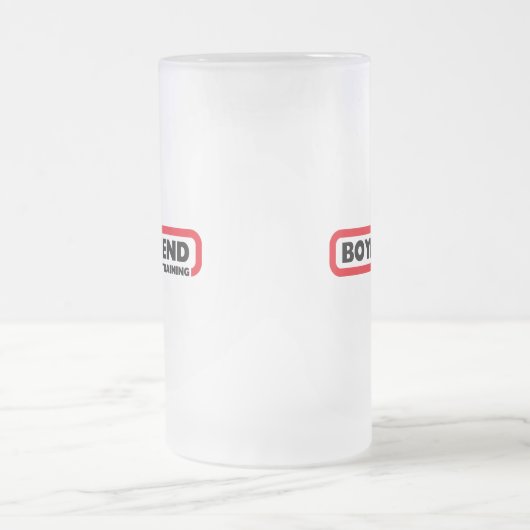 Freund im Training - Valentinsgruß-Geschenk Mattglas Bierglas (Mittel)