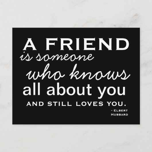 Freund - Inspiration Postkarte (Vorderseite)
