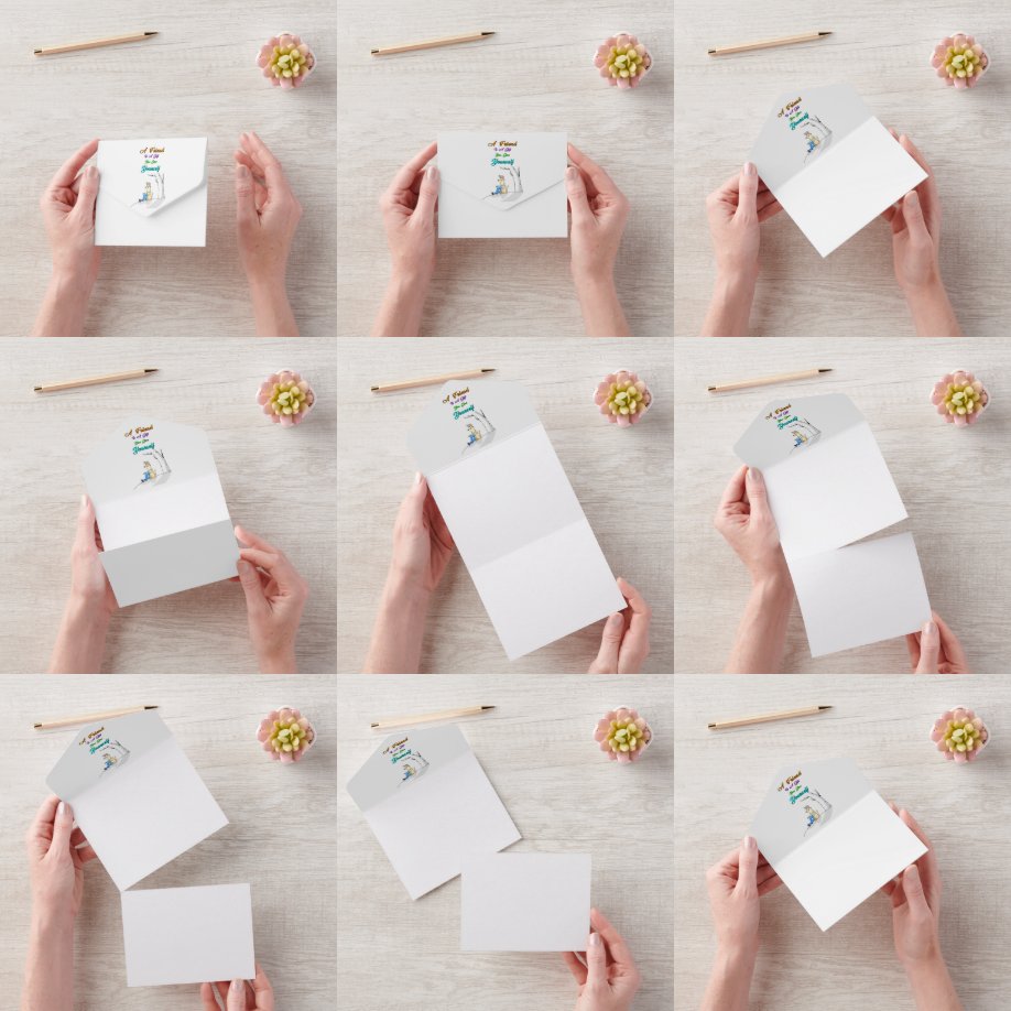 Freund ist ein Geschenk, das du dir selbst gibst H All In One Einladung