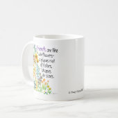 "Freund" Kaffee-Tasse; Blumengeschenk-Tasse Kaffeetasse (Vorderseite Links)