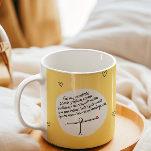 Freund kämpft gegen Krebs Kaffeetasse