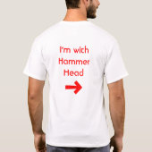 Freund-Karo, bin ich mit Hammer-Kopf T-Shirt (Rückseite)