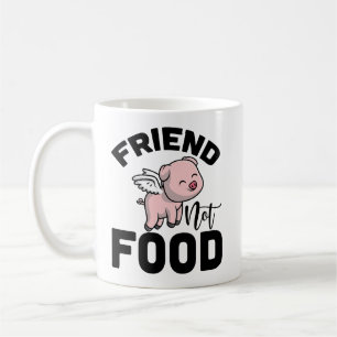 Freund Kein Essen Schwein Tasse – Tierliebhaber un