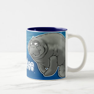 Freund-Manatis-Kaffee-Tasse Zweifarbige Tasse