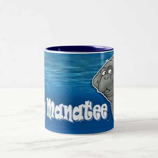 Freund-Manatis-Kaffee-Tasse Zweifarbige Tasse (Mittel)