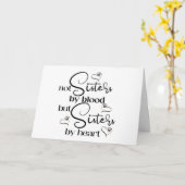 FREUND & MEINE SCHWESTER IM HERZEN FÜR DEN GEBURTS KARTE (Gelbe Blume)