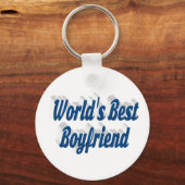 Freund mit blauem Schriftzeichen Schlüsselanhänger (Vorderseite)