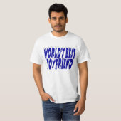 Freund mit blauer Typografie T-Shirt (Vorne ganz)
